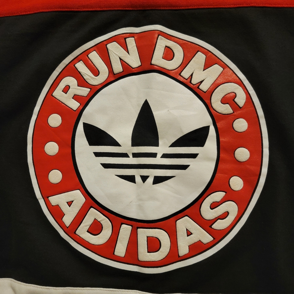 Adidas Men's RUN DMC Sweater - Red, Black, and White - Picture 12 of 16